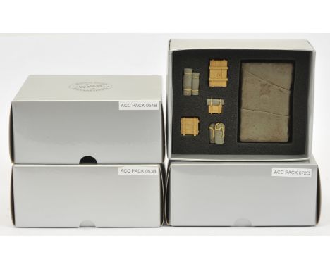 Thomas Gunn - A Group of Boxed Accessory Sets. Comprising: ACC PACK 054B 'Tarpaulin Covered Crate (No Decals)', ACC PACK 053B