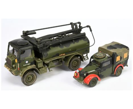 King &amp; Country - A Pair of Unboxed Vehicle Models. Comprising: Set RAF029 - 'RAF Bedford QL Fuel Bowser (Normandy Version