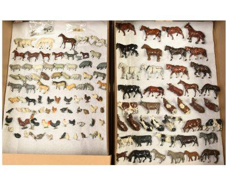 Britains, Charbens, JoHillCo &amp; Similar Makers - A Group of Lead Farm Animals. Conditions generally appear Fair to Good Pl