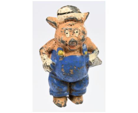Excella - Figure From "Walt Disney's 3 Little Pigs and the Big Bad Wolf" Set. Comprising: 'Little Pig with Trowel'. Circa 193