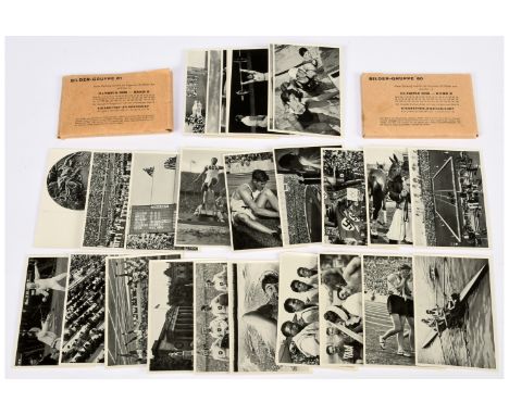 A Group of German Propaganda Photographs Featuring the Berlin 1936 Olympic Games. Over 90 black &amp; white photographs acros