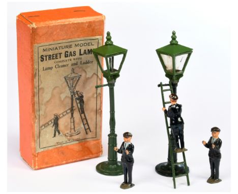 JoHillCo (John Hill &amp; Co) - 'Miniature Model - Street Gas Lamp', Boxed. Pre-war. All 4 sides of Perspex are present. Also