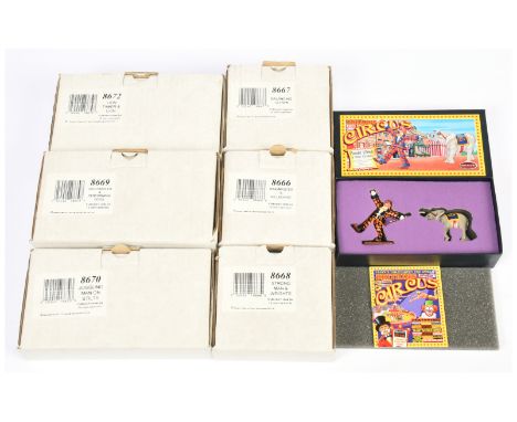 Britains Circus - A Group of Boxed Sets. Comprising Sets Nos: 08669 'Dog Handler &amp; Performing Dogs'; 08670 'Juggling Stil