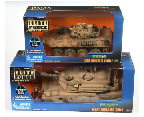 Elite Force - A Pair of Boxed Military Vehicles. Comprising: No. 21250 'U.S. Army M1A1 Abrams Tank' &amp; 21251 'U.S.M.C. Lig