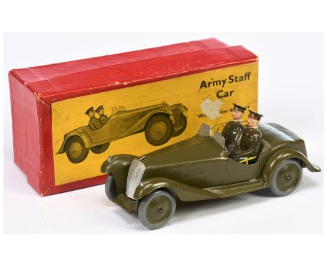Britains - Set No. 1448 'Army Staff Car', Boxed. Post-war version. Condition generally appears Excellent Plus overall, contai