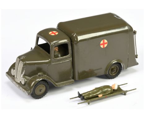 Britains - Set No. 1512 'Army Ambulance'. 1948 version. Complete with driver, patient &amp; stretcher. Condition generally ap