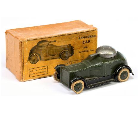 Britains - Set No. 1321 'Armoured Car', Boxed. Issued 1934 - 1941. Condition generally appears Good Plus overall (slight pain
