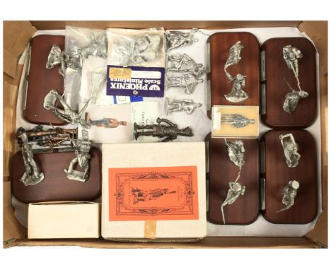GNM Miniatures & Other Makers - A Group of Unpainted Figures & Kits. Various scales. Conditions generally appear Fair to Exce
