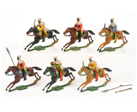 Heyde - From 'Attack by Bedouins'. 43mm solid figures. Comprising 6 mounted figures weapons (2 detached but present). Made by