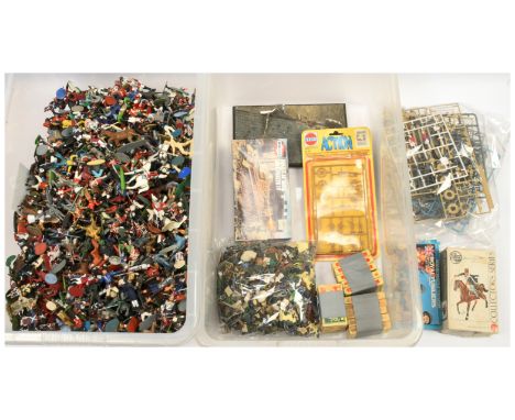 Various Makers - A Very Large Group of Plastic Figures. Includes: Cherilea, Lone Star &amp; others. Various scales, various t