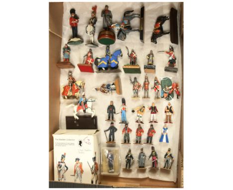 Tradition, Stadden & Other Makers - A Group of Painted Figures. Various scales / eras. NB EMPTY Stadden box is for HP161 - fi