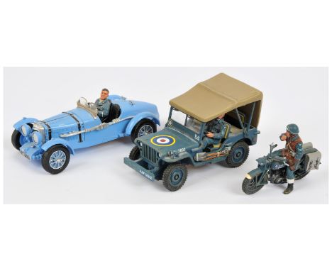 King &amp; Country - A Group of Unboxed Vehicle Models. Comprising: Set RAF074 'Aston Martin 'Ulster' Racing Car'; RAF051 'R.