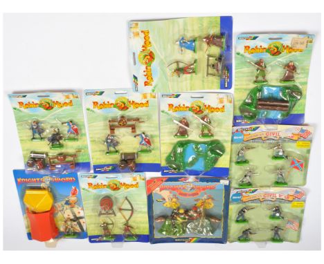 Britains - A Group of Blister Packs of Figures, Animals &amp; Accessories. Comprising: 'American Civil War', 'Robin Hood' &am