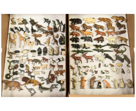 Britains, Charbens, JoHillCo &amp; Similar Makers - A Group of Lead Zoo / Wild Animals. Conditions generally appear Fair to G