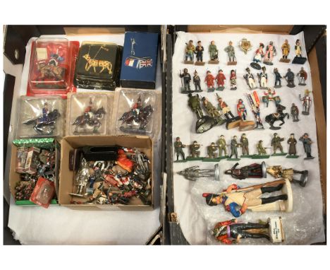 Various Makers - A Group of Lead / Metal Figures. Including Britains, Del Prado &amp; others. Various scales. Conditions gene