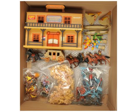 Armies in Plastic &amp; Other Makers - A Group of Plastic Figures &amp; Accessories. Some unpainted, some painted. Different 