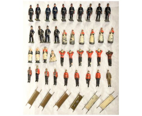 Britains - From Set 137 'Army Medical Service'. Also includes some JoHillCo figures. Conditions generally appear Fair to Good