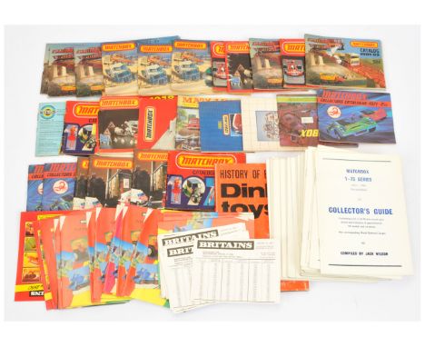 Britains, Matchbox &amp; Dinky - A Group of Catalogues &amp; Book. Comprising a quantity of Britains retail catalogues &amp; 