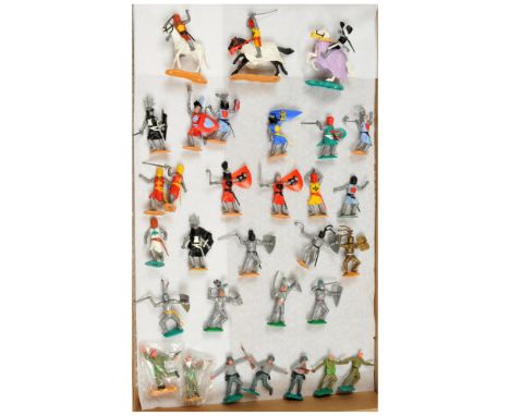Timpo - 'Medieval Knights' &amp; 'Knights of the Middle Ages' - A Group of Figures. Conditions generally appear Good Plus to 