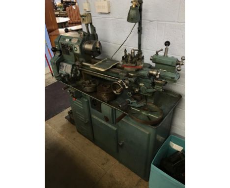 A Boxford model A lathe and tools
