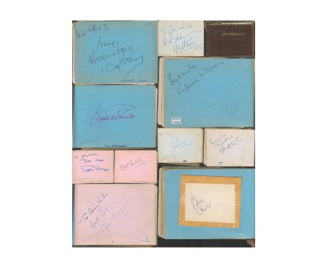 Music/Entertainment autograph book. 1960s-1980's. 45+ signatures. Some of names included are Margot Fonteyn, Sheila Stegpal, 