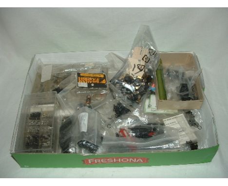 A large quantity of N Gauge Locomotive, Coach and Wagon spares - mainly Graham Farish and Lima - including Armatures, Frames,