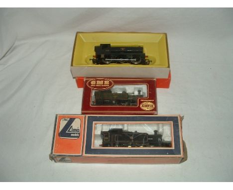 3 x BR(W) Locomotives - AIRFIX 51453 Green Class 14XX 0-4-2T and LIMA 5110 Black Class 45XX ((Excellent in a Good and a Fair 