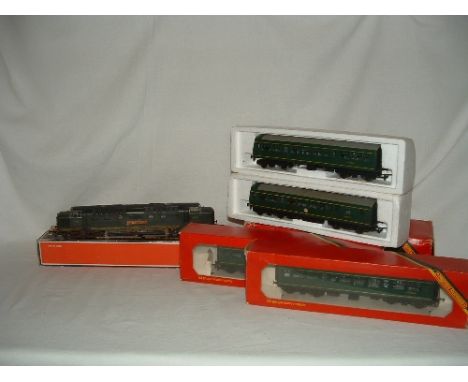 HORNBY and LIMA -Hornby R157 BR Green Class 101 DMU (modified Pick ups which need cleaning otherwise Good Boxed) and 2 x R334