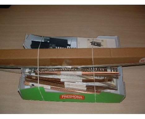 SCALEWAY - 14 lenghts ot Type J NS Mark 2 00 Track (mainly Mint), several lenghts of NS scale rail and a tray containing Scal