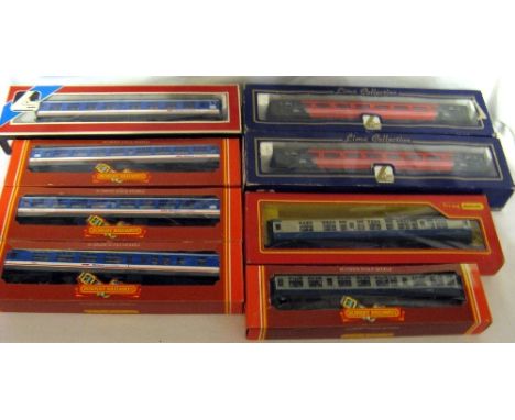 HORNBY/LIMA - 8 x Coaches - BR NSE nos Mk 2 - 2 x R439  and a R444 - Mk1 no L305306 (all Mint in Near Mint Boxes) - Virgin XC