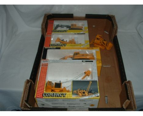 JOAL - 5 X CAT and Akerman Models - 1:70 Scale - 160 Akerman H7C (Mint Boxed) - 220 CAT D-10, 216 CAT 225 and CAT C-591 - all