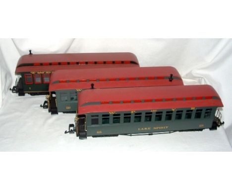 BACHMANN ARISTOCRAFT G Scale - 3 Passenger Coaches - 'Tweetsie' Railroad and 2 x White Pass and Yukon Railway - Lake Spirit a