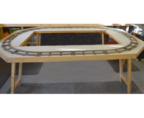 A professionally constructed Timber and Hardboard Table suitable for all gauges of Model Railway up to and including 0 Gauge.