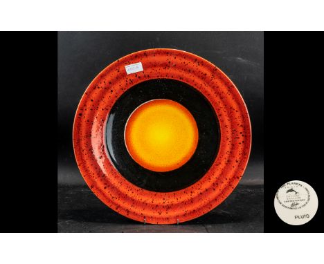 Poole 'Pluto' Plate, Planets Limited Edotopm Pluto Charger by Alan Clarke. Stunning limited edition (500 produced) 16'' charg