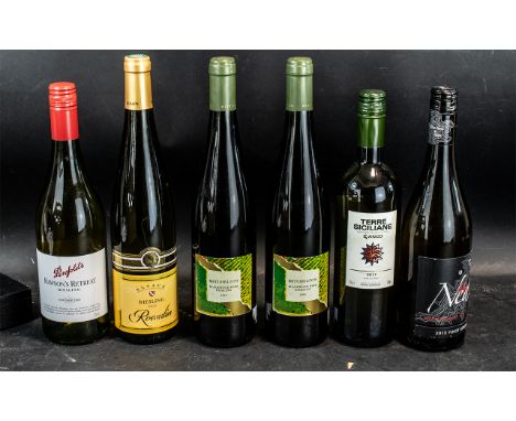 Collection of Vintage Wine ( 6 )  Bottles In Total. Comprises 1/ Alsace Riesling 2015 Roesslin White Wine, 12.5 % Vol, 75cl /