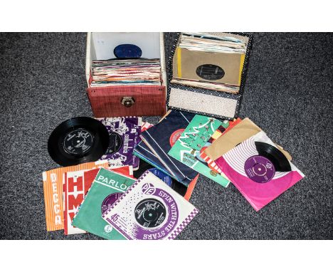 Collection of 45 RPM Singles, from the 1960s and 1970s.  Many in original sleeves, includes Buddy Holly, Abba, Bob Dylan, etc