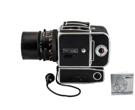 Victor Hasselblad Black Cased - Medium Format Film - 500 EL-M Camera, Nr Mint Condition With Carl Zeiss, Distagon 4-50 654 27