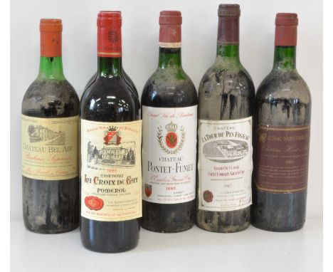 Mixed Lot Mature Claret 6 bottles Mixed Lot Mature Claret to include Fine Pomerol and St Emilion comprising: 2 bottles Chatea