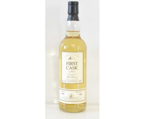 “First Cask” 1981 Lowland Malt Whisky 20 YO 1 bottle “First Cask” 1981 Lowland Malt Whisky 20 YO distilled at The Rosebank Di