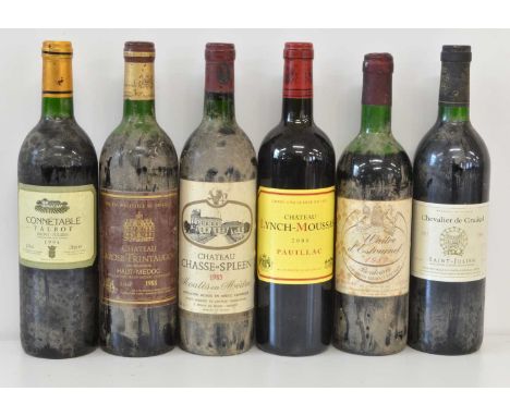 Mixed Lot Fine 6 bottles Mixed Lot Fine, mature Classified and Cru Bourgeois Haut Medoc comprising: 1 bottle Chateau Lynch-Mo