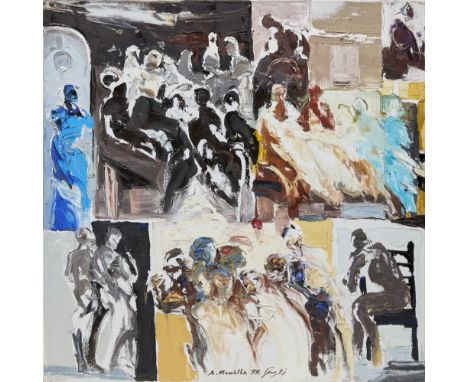 Ahmad Moualla, Syrian b.1958-Untitled, 1998; oil on canvas, signed and dated 'A.Moualla 98',80 x 80 cmProvenance:Green Art Ga