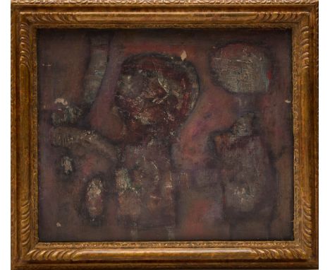 Hussein Shariffe, Sudanese 1934-2005-Untitled;Oil on canvas, with Gallery One label to reverse Index A284,48.5 x 59.5 cm (64 