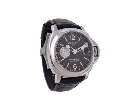 Officine Panerai, Luminor GMT, Ref. OP 6761 PAM00088,   Stainless steel wrist watch, no. BB 1293523 K3252/4500, circa 2009   