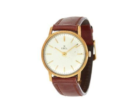 Ebel, Gold coloured wrist watch, no. 3/10 8116003 347, circa 1950   Movement: Cal. 116, manual wind   Case: Gold coloured cas