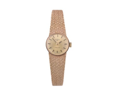 Rotary,   Lady's 9 carat gold bracelet watch, circa 1974   Movement: Cal. 2412, manual wind, 17 jewels   Case: 9 carat gold c