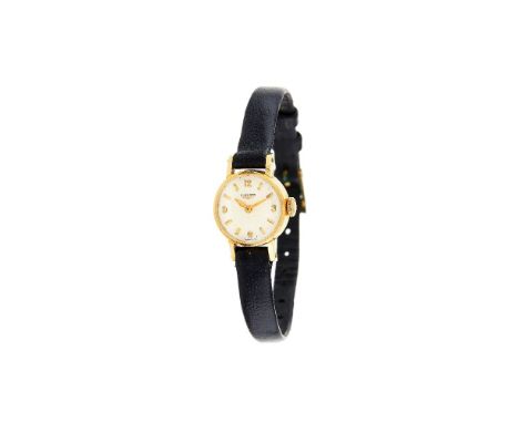 Longines, Lady's 18 carat gold wristwatch, no. 11121, circa 1960 Movement: Cal. 13.15V, manual wind, 17 jewels   Case: 18 car
