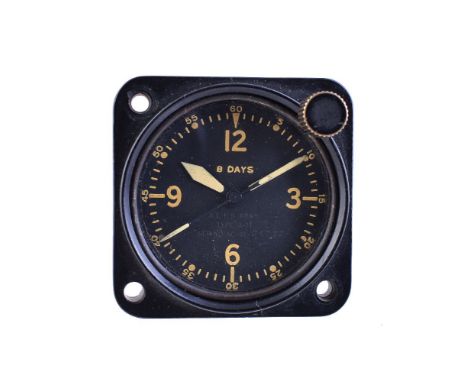 Longines/Wittanauer, Military, 8 Day Aircraft Clock, Type A-11, US Army clock, Specification 27970, serial no. AC-41-24272, c