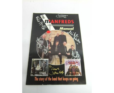 MANFRED MANN & THE MANFREDS - A BOOKLET 'The Manfreds Manual', the cover with seven signatures, including Paul Jones and Mike