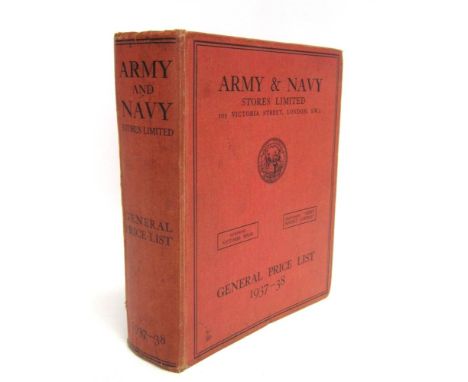 [MISCELLANEOUS] Army & Navy Stores Limited, General Price List 1937-38, red cloth, illustrations throughout, quarto (hinges w