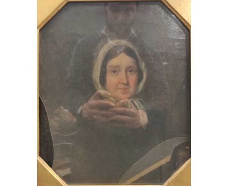 English School, 19th centuryPortraits of a gentleman and a lady, believed to be Emma Lucretia Le Fanu (nee Dobbin, d. 1867), 